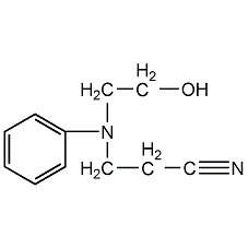 n-(2-氰乙基)-n-(2-羥乙基)胺結構式
